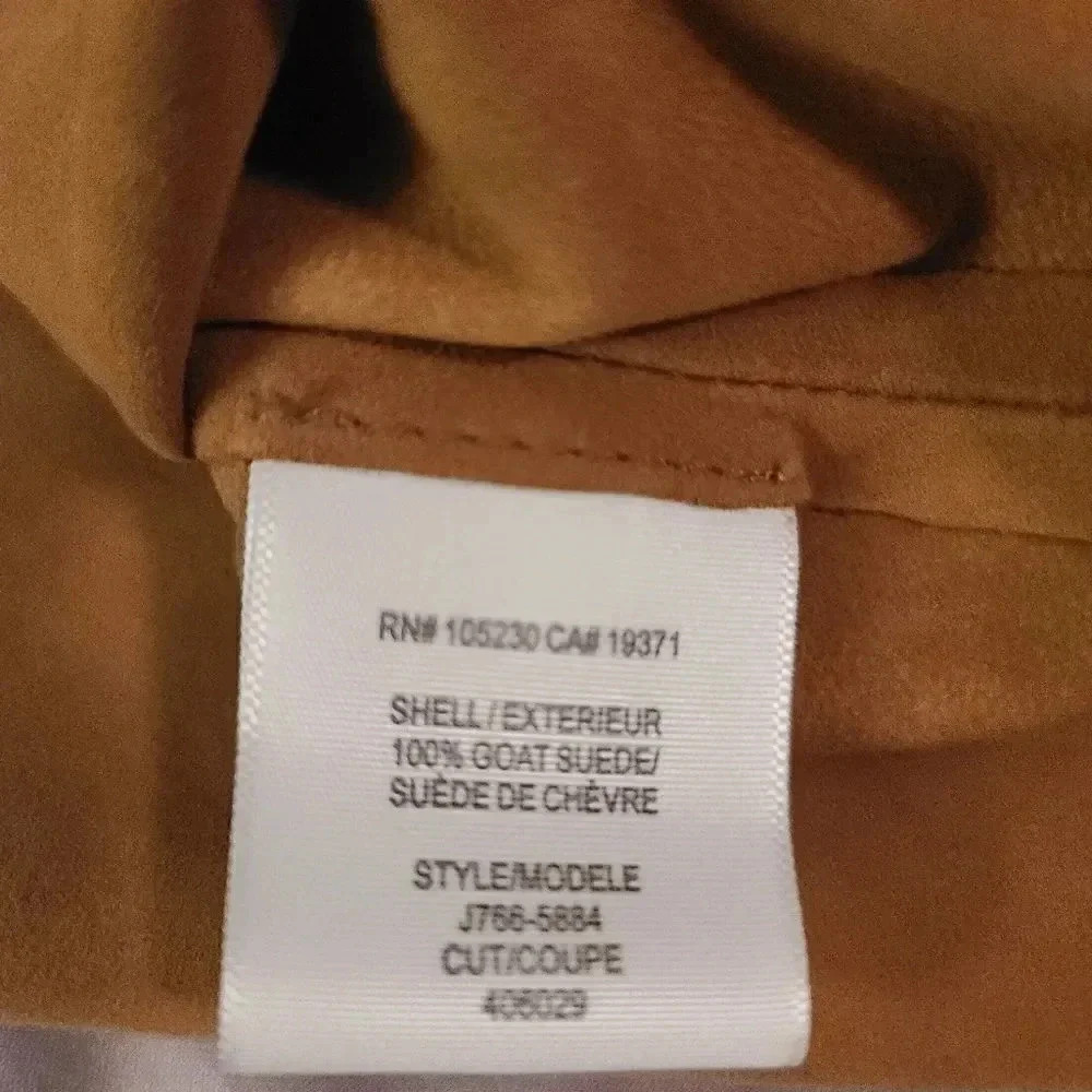Joie | Sayra Suede Leather Skirt in Light Clove Sz L - Picture 6 of 7